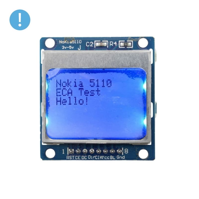 نمایشگر LCD NOKIA 5110 84×48 بک لایت‌دار (FPP) دارای لکه