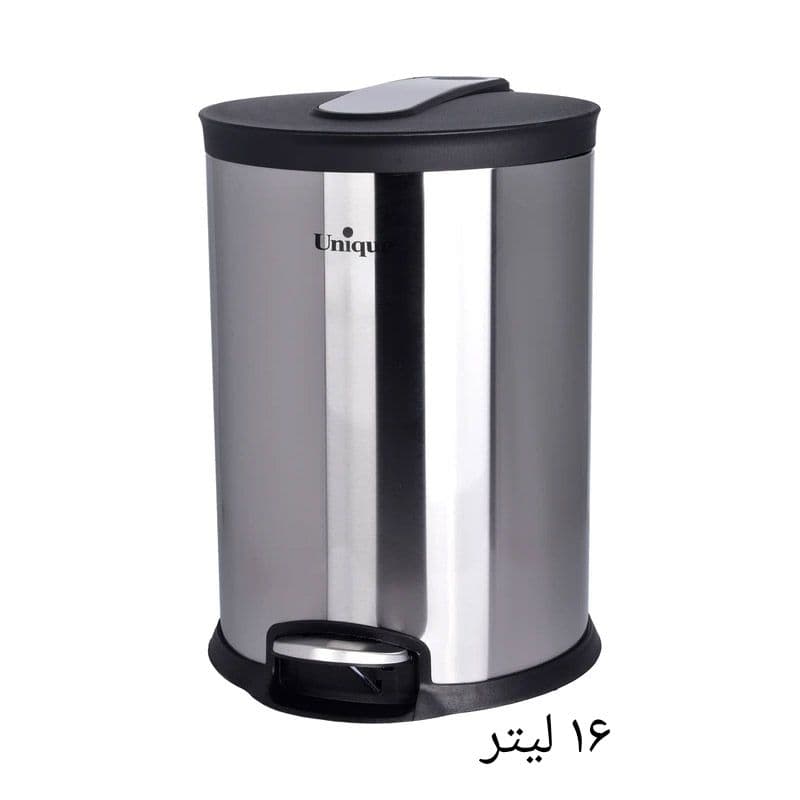 سطل زباله 16 لیتری استیل یونیک *کد4430