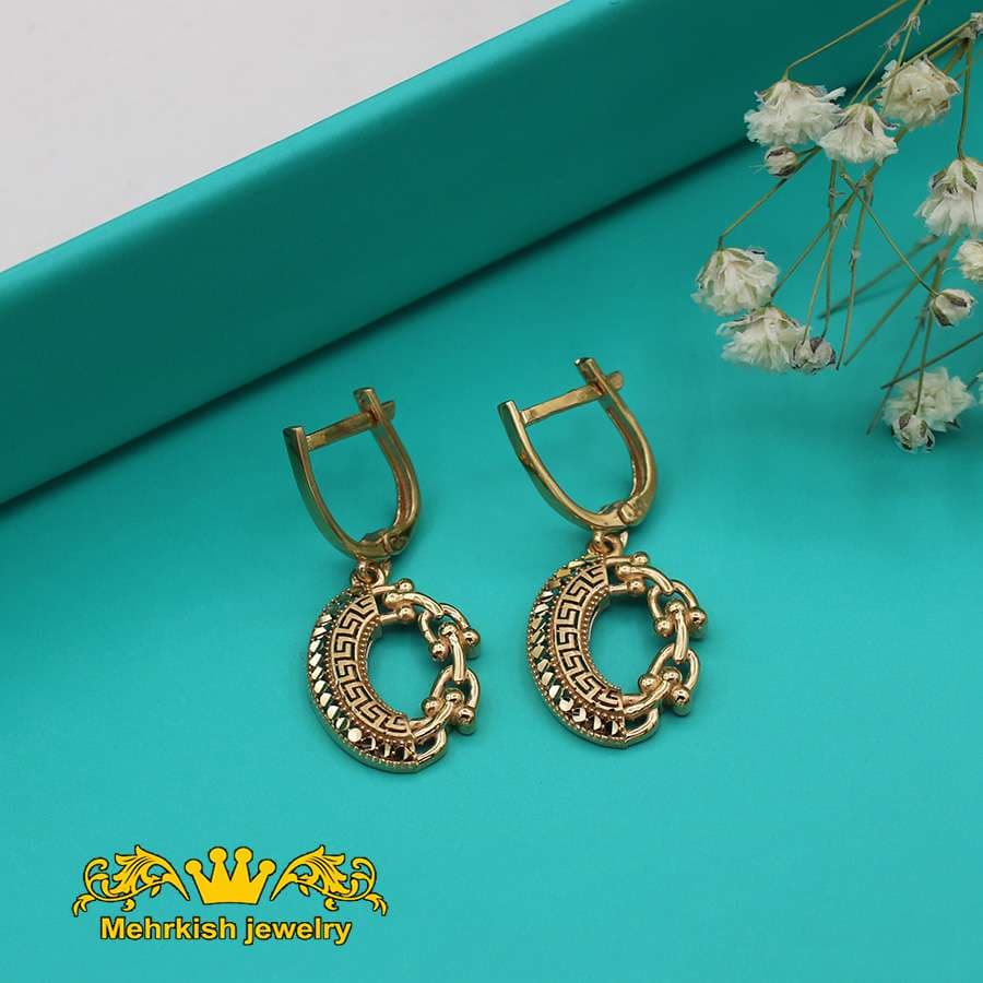 نیم ست ورساچ طلا ۱۸ عیار زنانه کد 7353 — تصویر ۲