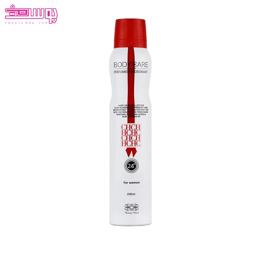 اسپری بدن زنانه بادی کر مدل CH حجم 200ml — تصویر ۳
