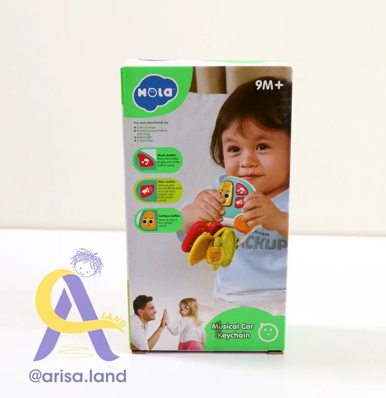 جاسوئیچی موزیکال آموزشی هولا hola مدل A8996 طرح سوئیچ خودرو — تصویر ۲
