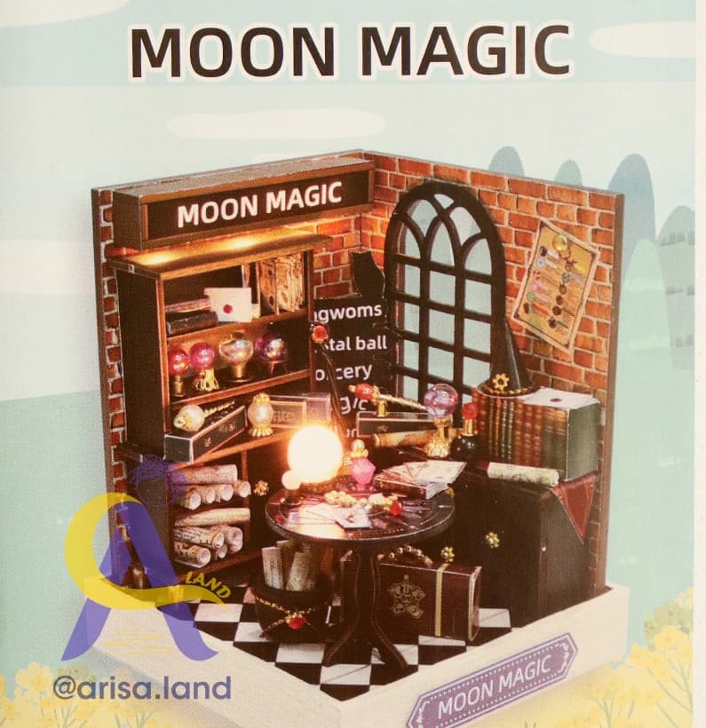 کیت ساخت خانه مینیاتوری مدل Moon Magic برند Cute Room (DIY با چراغ LED) — تصویر ۲