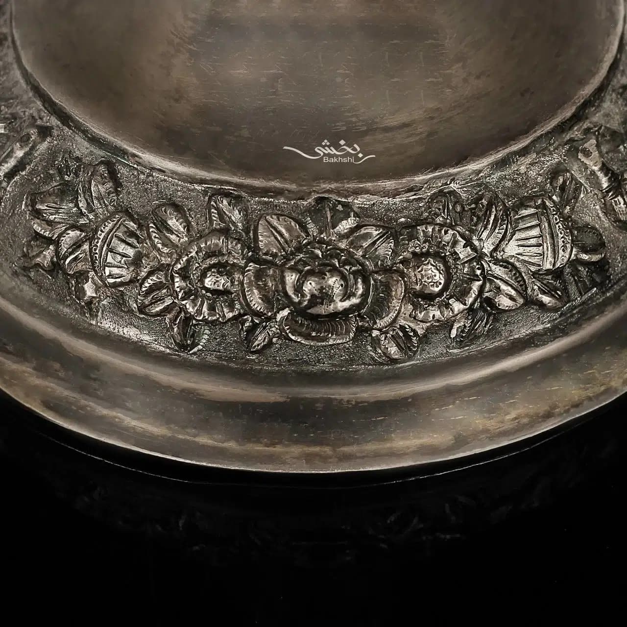 یک جفت گلدان قدیمی قلم شیراز — تصویر ۳