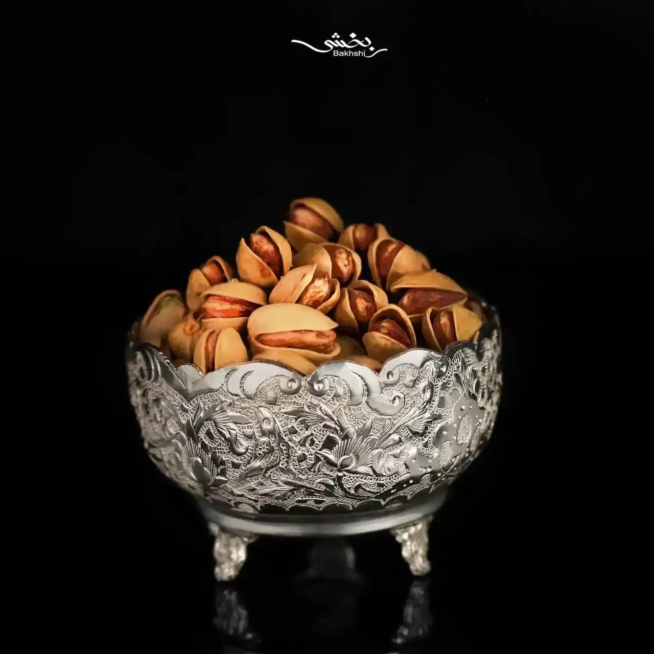 کاسه آجیل خوری شش عددی گل و مرغ — تصویر ۳