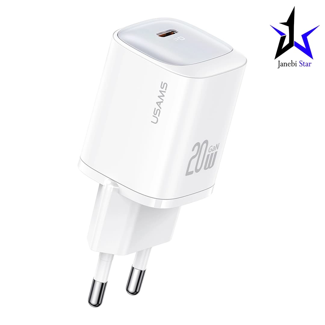 شارژر دیواری 20 وات Usams CC248 GaN — تصویر ۳