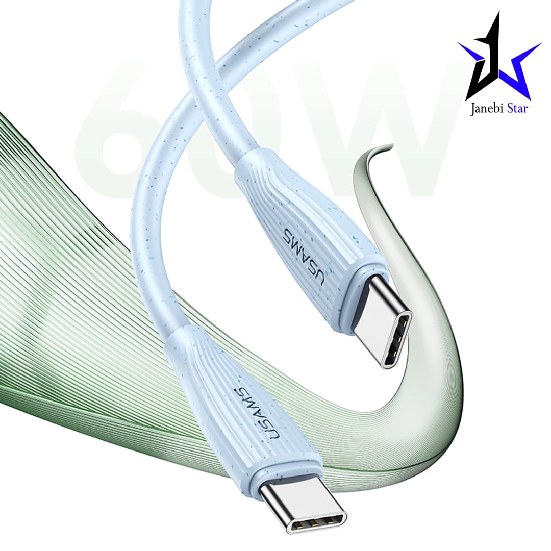 کابل دو سر تایپ سی یوسمز مدل SJ716 TYPE-C PD طول 1 متر — تصویر ۲