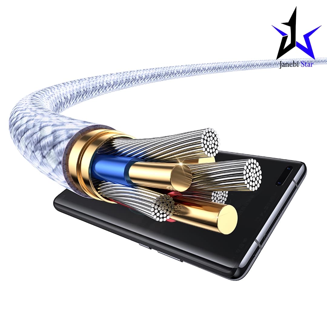 کابل شارژ دوسر تایپ سی Usams SJ656 60W — تصویر ۴