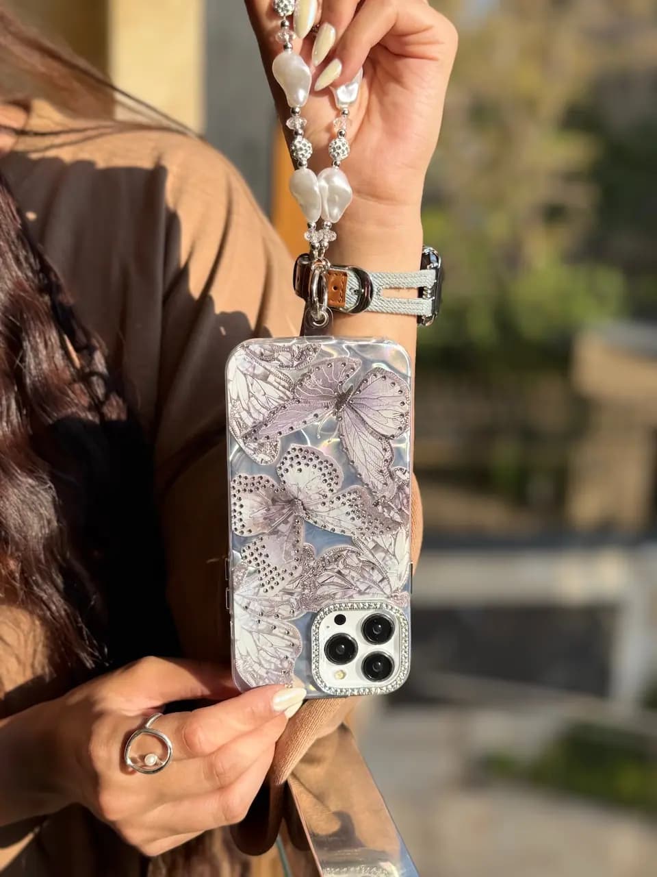 قاب Grey butterfly diamond (کدC1862) — تصویر ۵