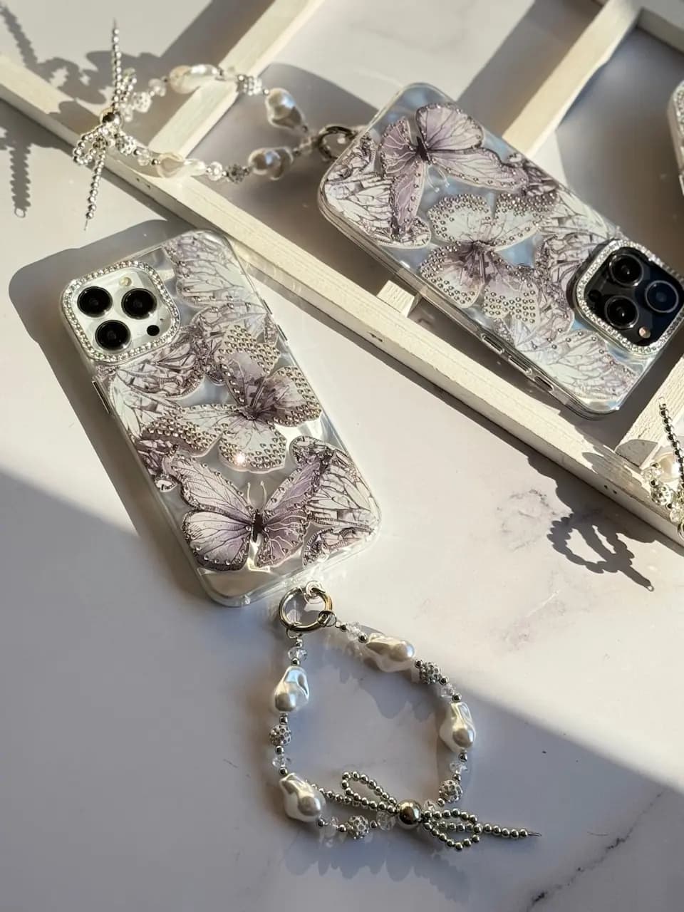 قاب Grey butterfly diamond (کدC1862) — تصویر ۴