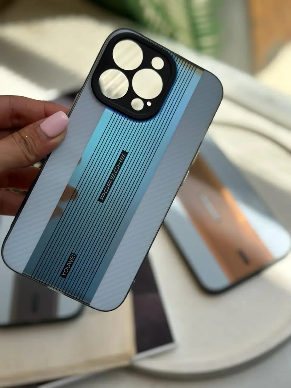 قاب Porsche design carbon edition سفید (کدC1315) — تصویر ۴