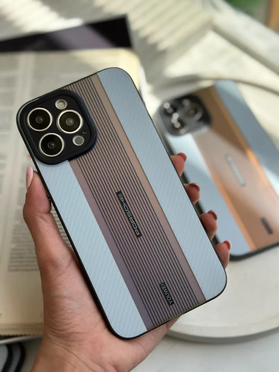 قاب Porsche design carbon edition سفید (کدC1315) — تصویر ۵