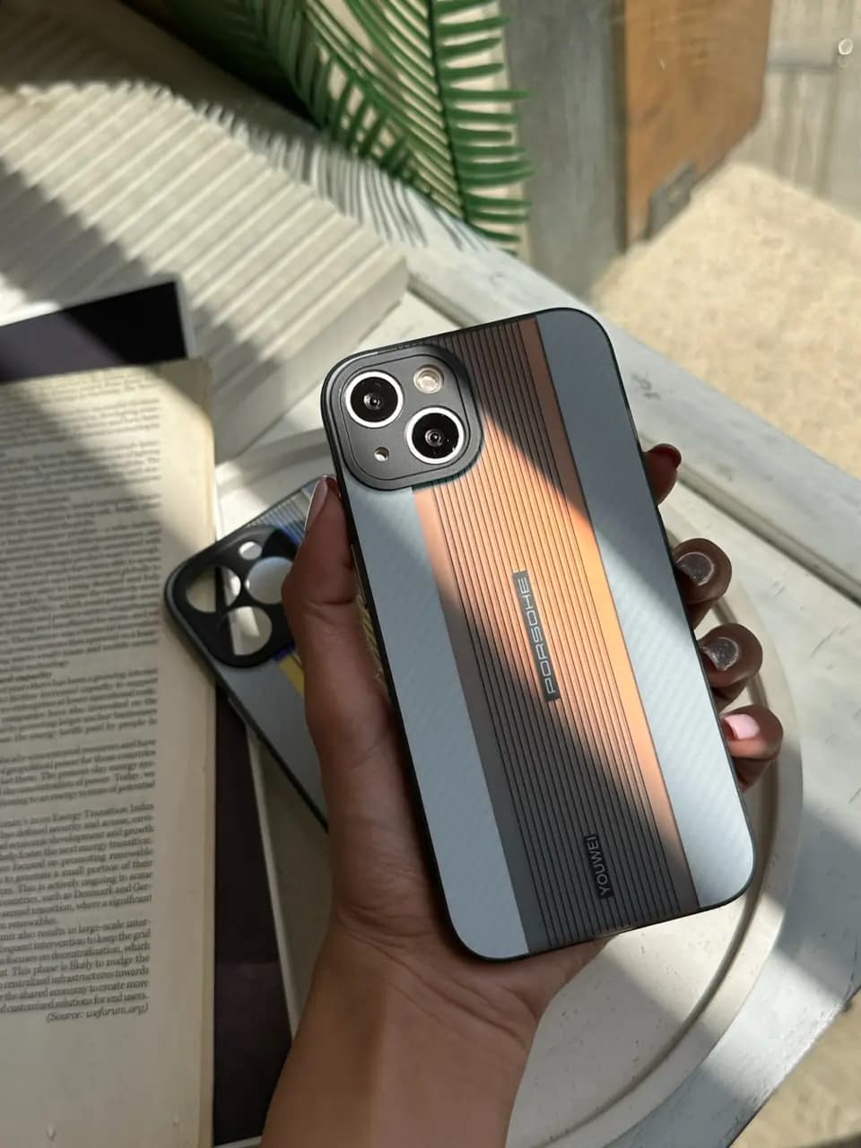 قاب Porsche design carbon edition سفید (کدC1315) — تصویر ۶