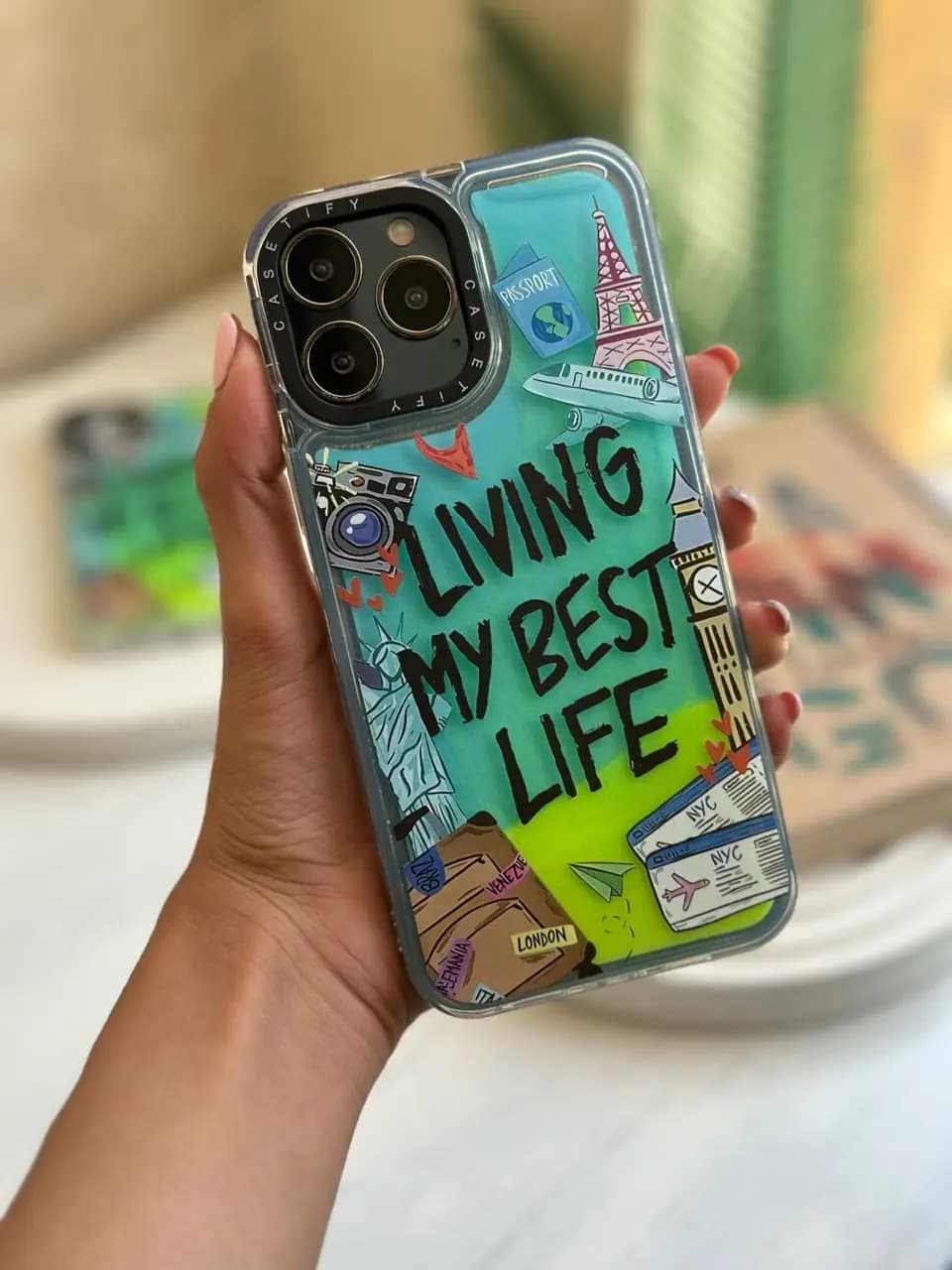 قاب آکواریومی شبرنگ Living My Best Life (کدC1314) — تصویر ۴