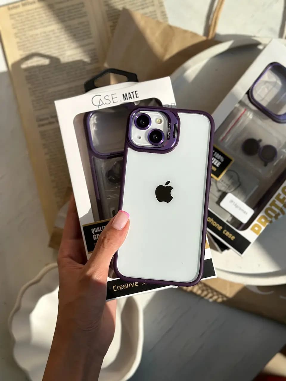 قاب Purple Eason Case همراه با محافظ لنز رینگی — تصویر ۲