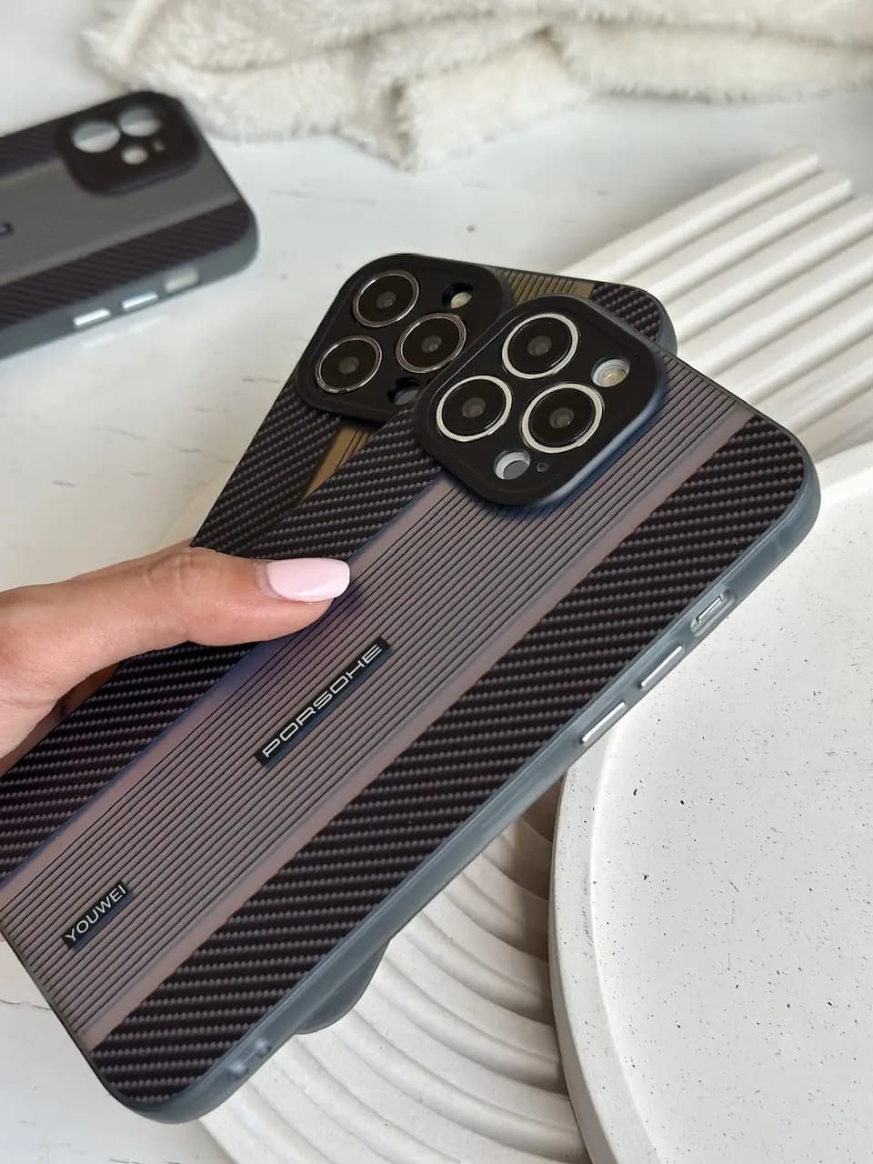 قاب Porsche design carbon edition مشکی (کدC1316) — تصویر ۲