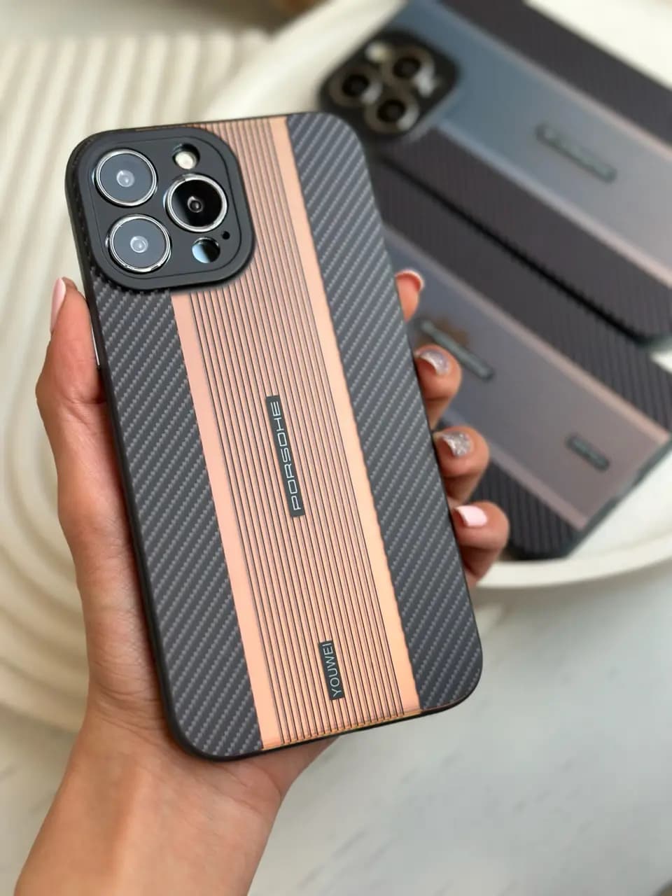 قاب Porsche design carbon edition مشکی (کدC1316) — تصویر ۳