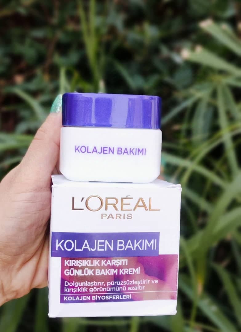 کرم کلاژن ساز و آبرسان 48 ساعته لورال Loreal Anti Wrinkle Collagen Cream 50Ml
