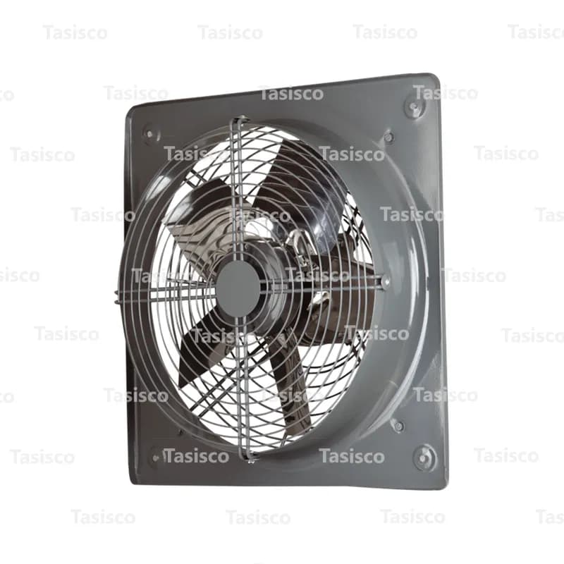 هواکش صنعتی پروانه استیل دمنده با توری محافظ مدل VIS-50D4S