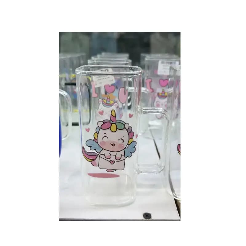 اسموتی خوری شیشه ای طرح یونیکورن