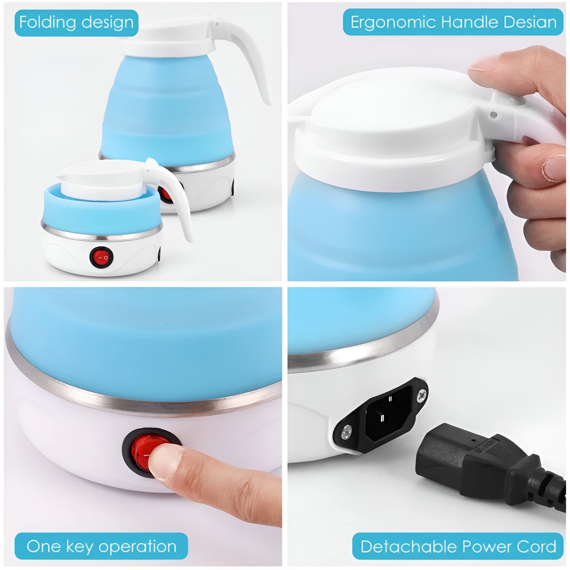 کتری برقی سیلیکونی مدل Electric Kettle — تصویر ۲