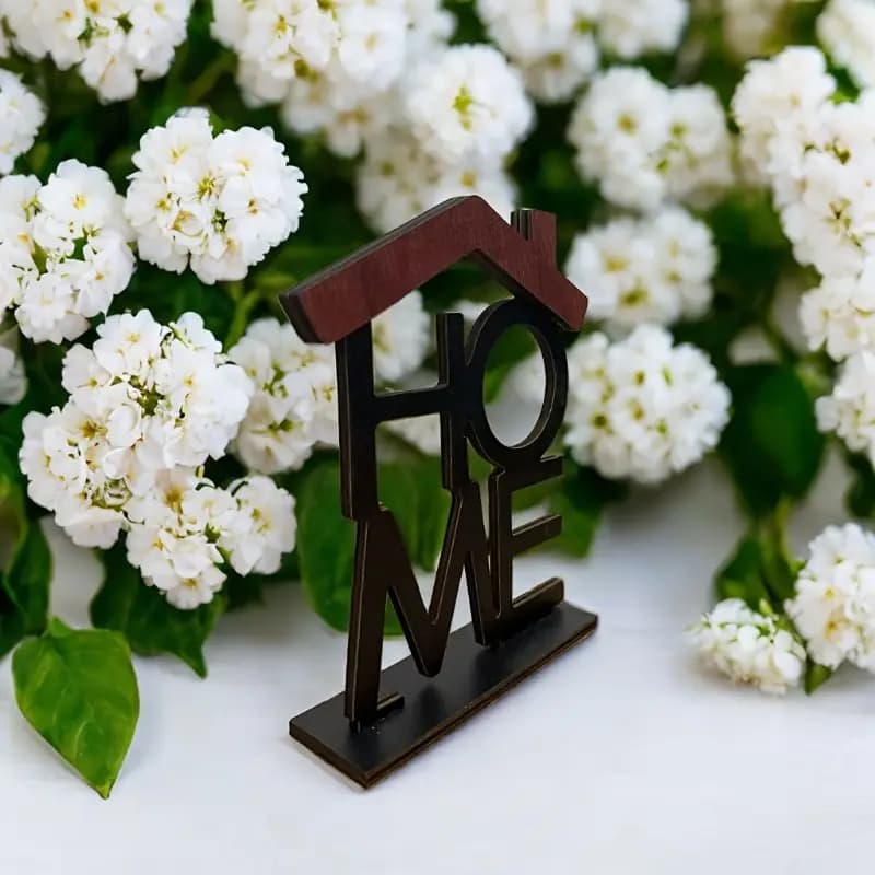 دکور چوبی طرح خانه برای کریسمس و هالووین — تصویر ۴