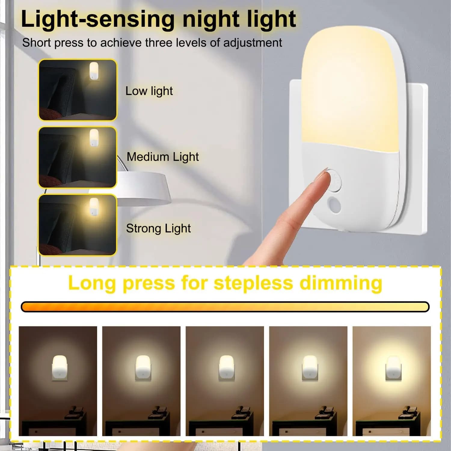 چراغ خواب نئکومی | Necomi Night Light مدل 1648 | دو عددی — تصویر ۳