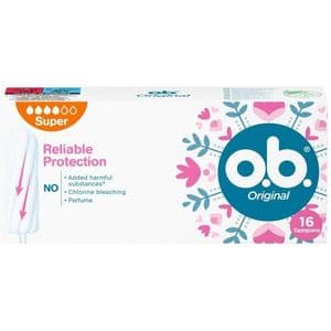 تامپون او.بی سری Reliable Protection مدل Super بسته 16 عددی — تصویر ۲