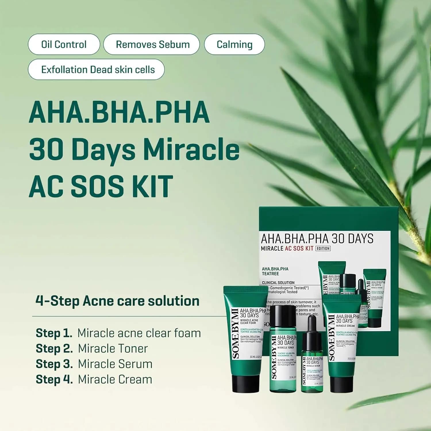 کیت مراقبت روزانه AHA BHA PHA 30 روزه سری AC SOS | Some By Mi — تصویر ۳