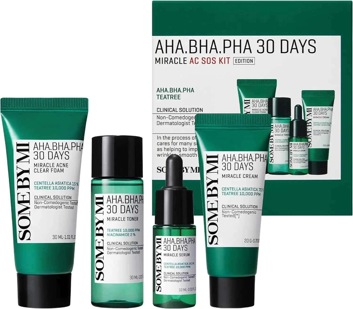 کیت مراقبت روزانه AHA BHA PHA 30 روزه سری AC SOS | Some By Mi