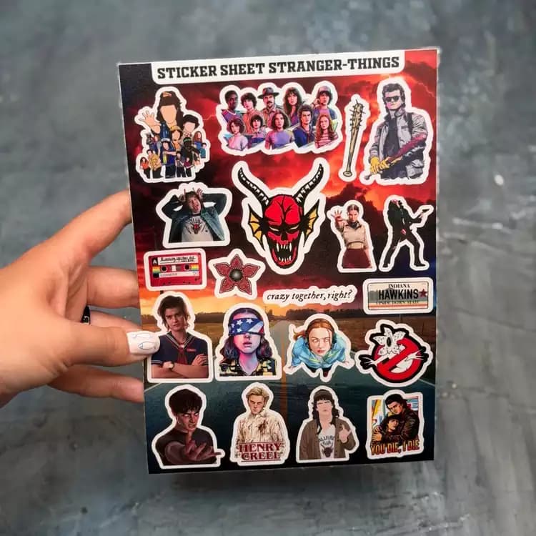 پک استیکر بزرگ طرح سریال استرانجرزتینگز STRANGER THINGS