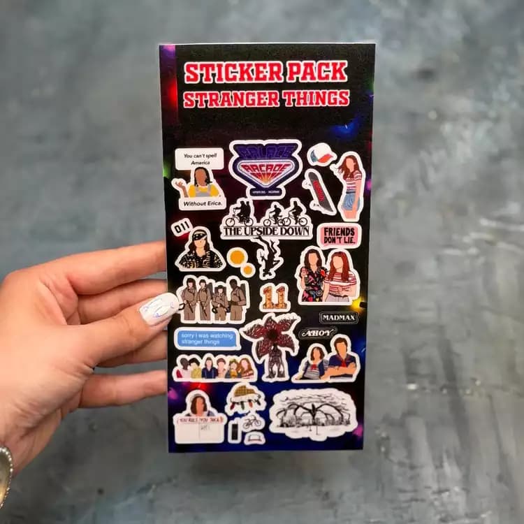 پک استیکر طرح سریال استرانجرزتینگز Stranger Things