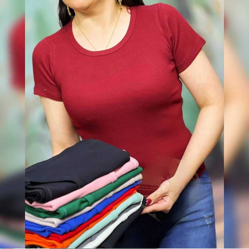 کراپ بیسیک دخترانه ( پک 6 عددی)