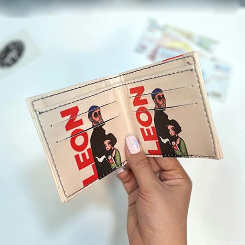 کیف پول چرمی طرح لئون و ماتیلدا Leon and Matilda — تصویر ۲