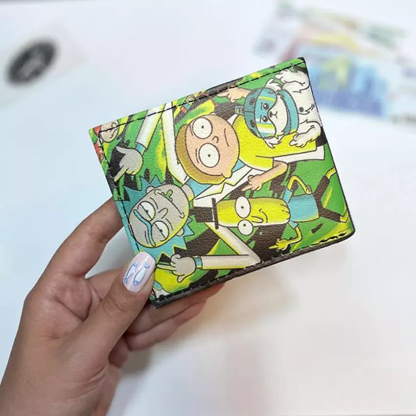 کیف پول چرمی طرح ریک و مورتی Rick And Morty