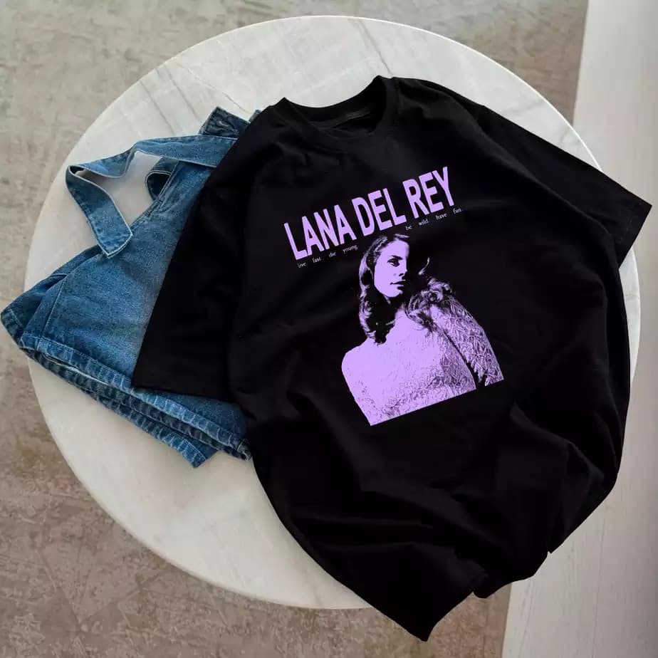 تیشرت نخ پنبه لانا دل ری Lana Del Rey Violet