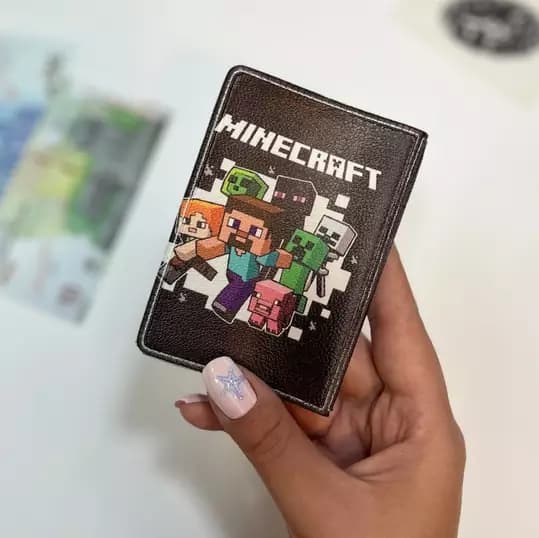 جاکارتی چرمی طرح بازی ماین کرافت MINECRAFT