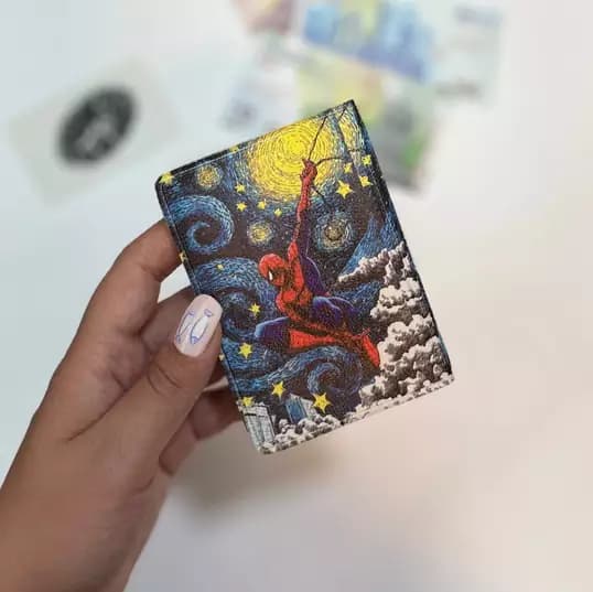 جاکارتی چرمی طرح اسپایدرمن ونگوگی SPIDERMAN VANGOGH — تصویر ۳