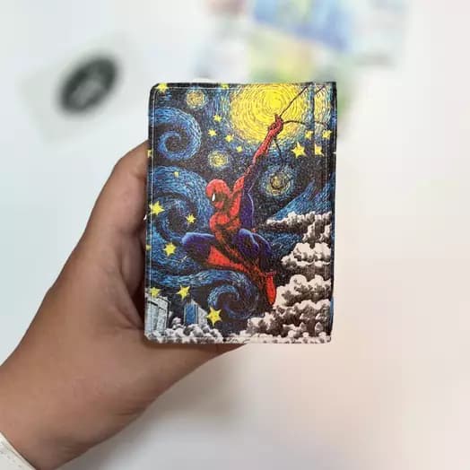 جاکارتی چرمی طرح اسپایدرمن ونگوگی SPIDERMAN VANGOGH