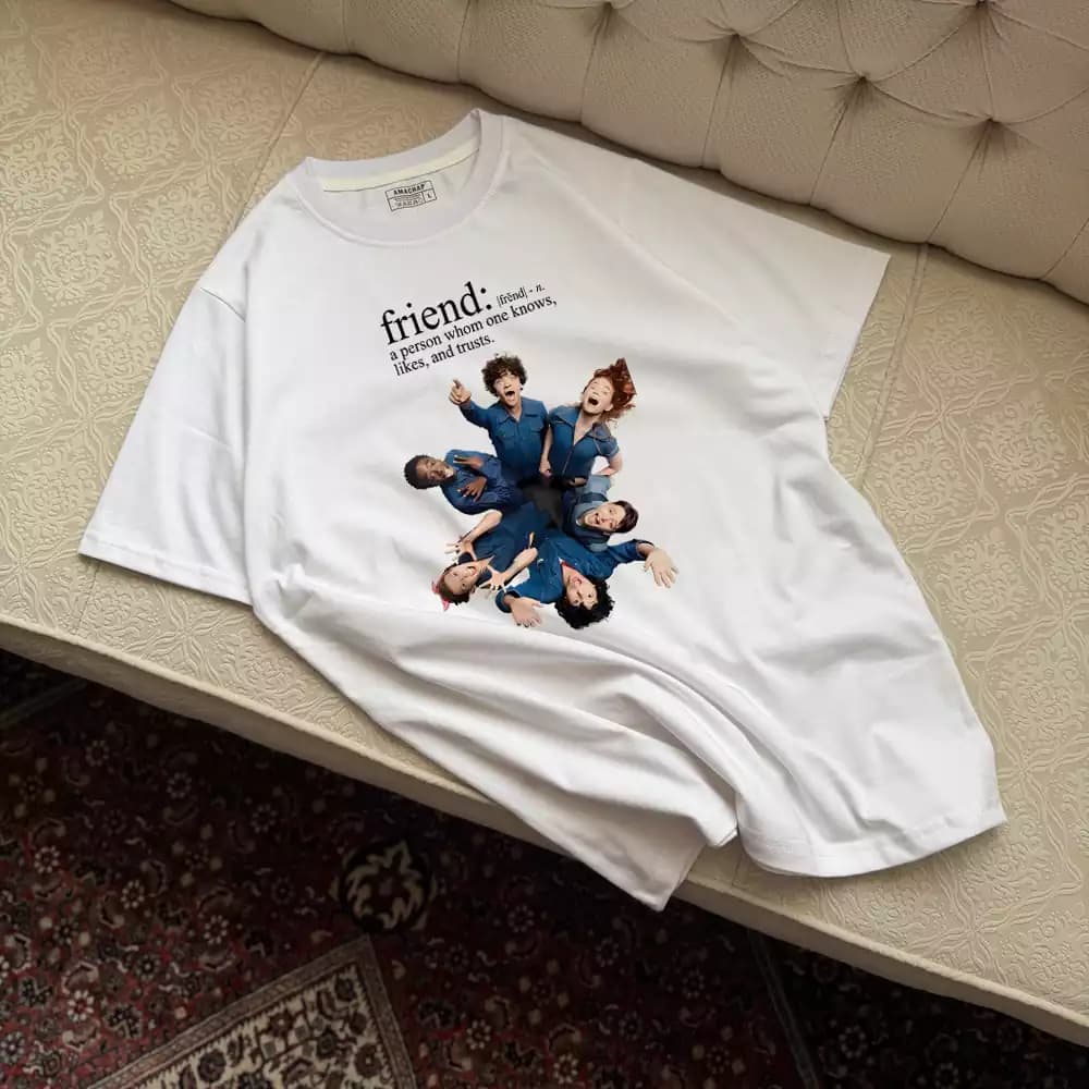 تیشرت نخ پنبه Stranger Things Friends