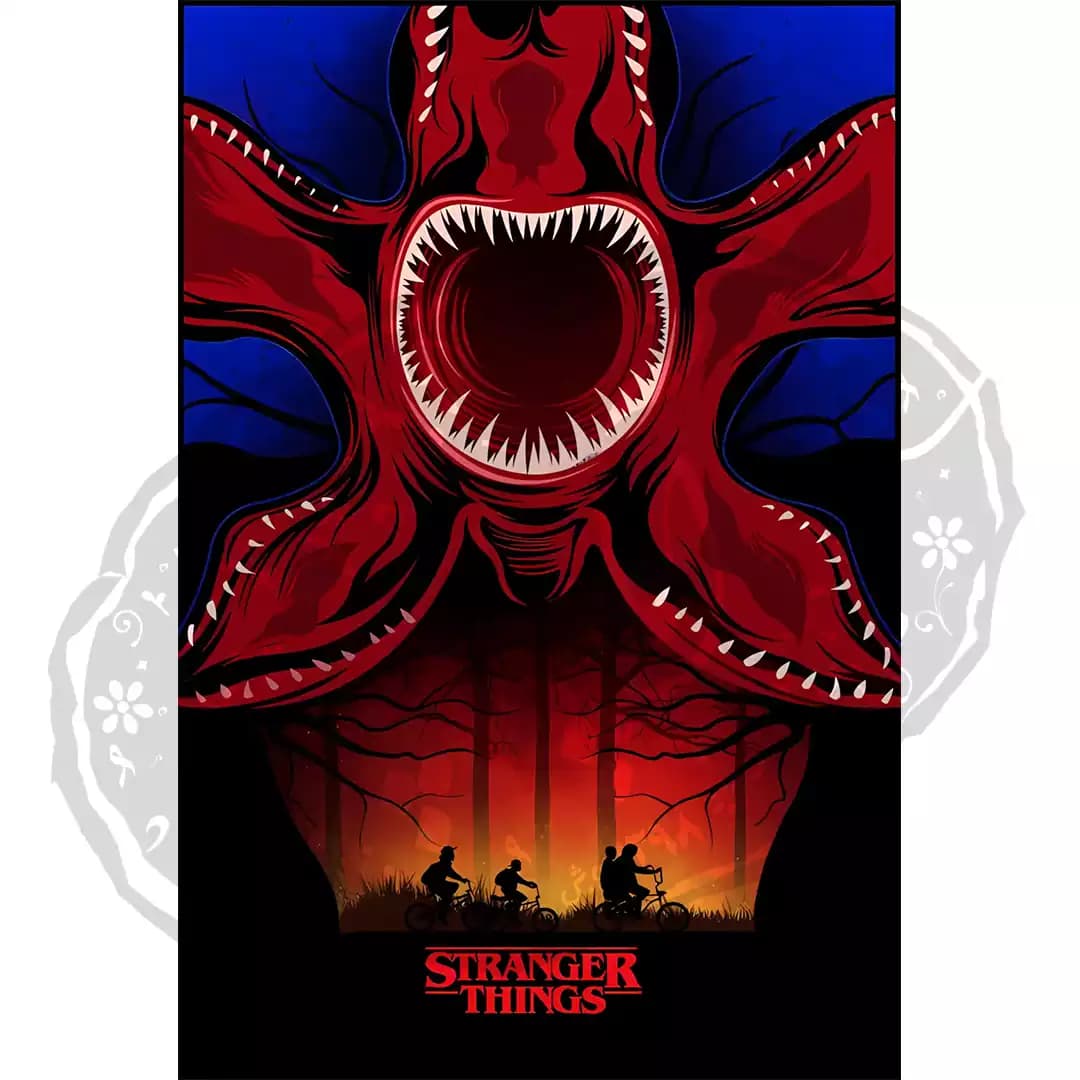 پوستر هل فایر کلاب Stranger things Demogorgen