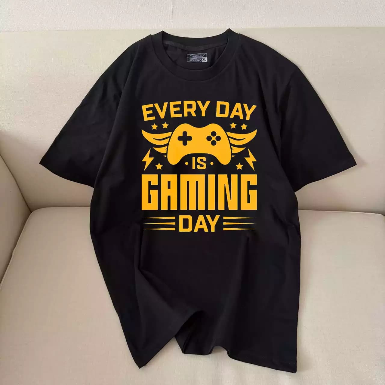 تیشرت نخ پنبه طرح گیم EVERY DAY IS GAMING DAY