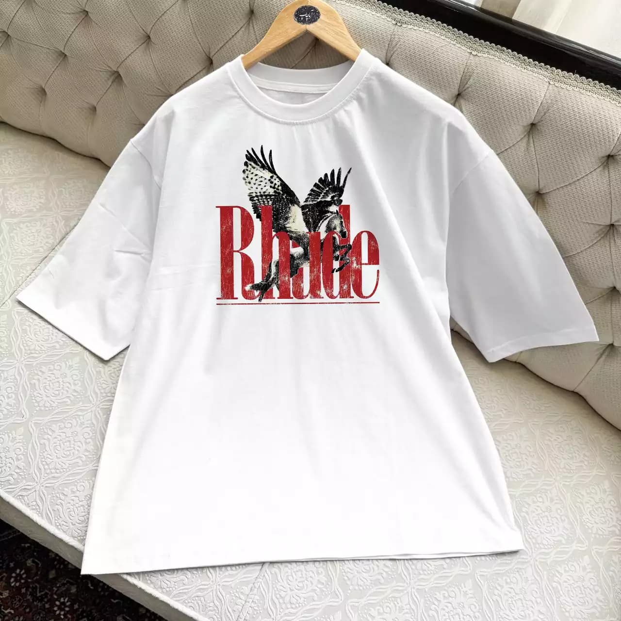 تیشرت طرح برند RHUDE با طرح اسب — تصویر ۶