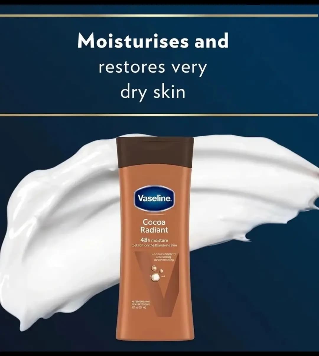 لوسیون بدن شکلاتی200گرمی وازلین مدل Coco Radiant — تصویر ۲