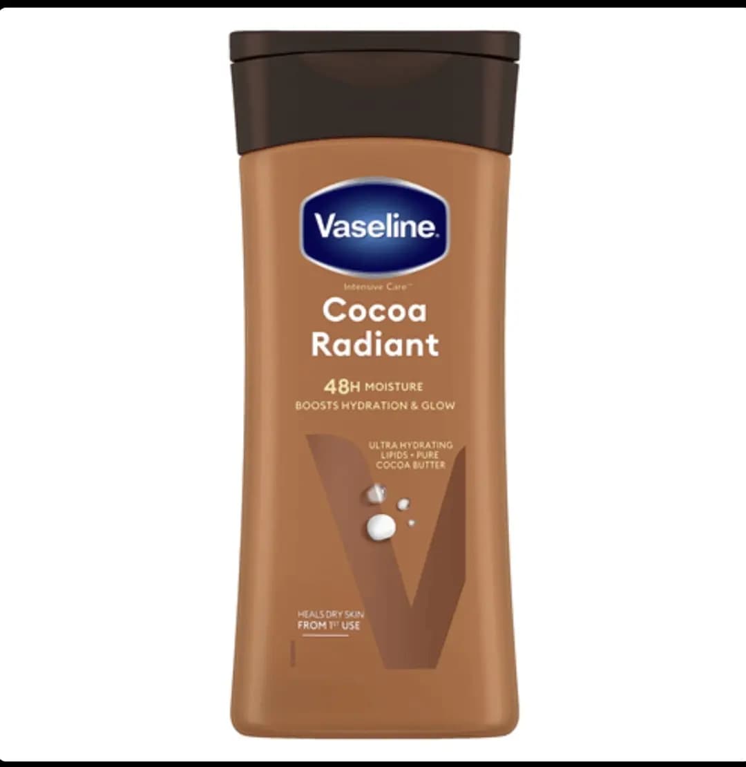 لوسیون بدن شکلاتی200گرمی وازلین مدل Coco Radiant