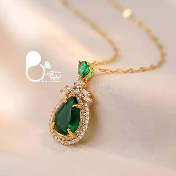 گردنبند شهرزاد زمردی