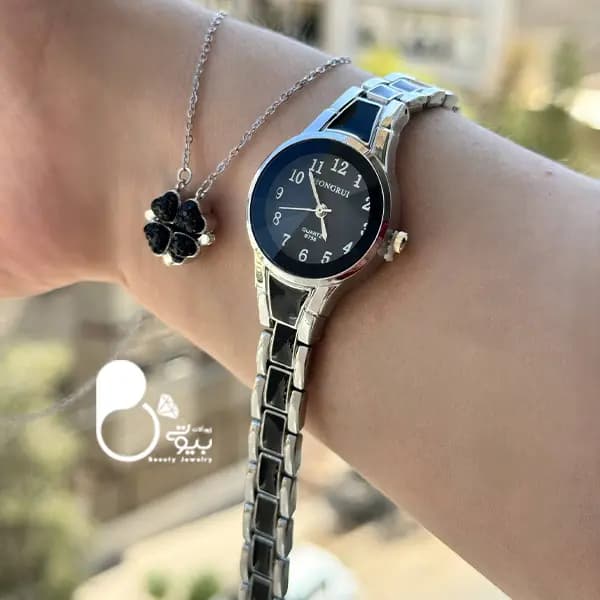 ست ساعت سرامیکی و گردنبند عشق