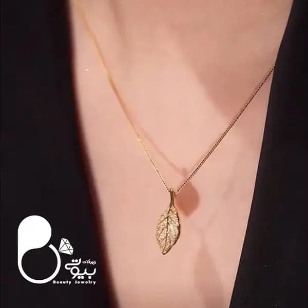 گردنبند برگ نگینی — تصویر ۵