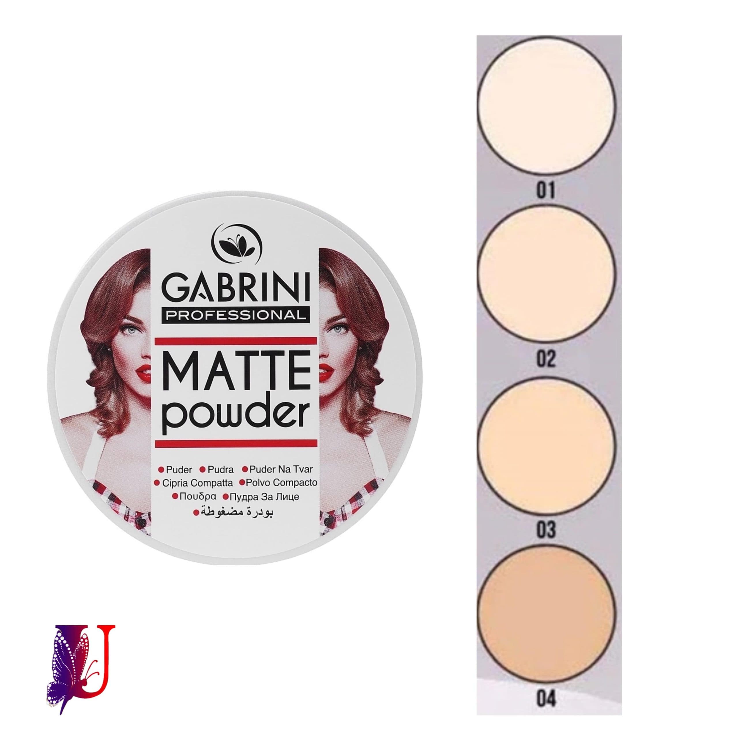 پنکک مات گابرینیGABRINمدلMatte Powder (شماره 02) — تصویر ۲