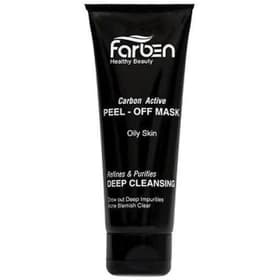 ماسک صورت پوست چرب و آکنه دار فاربن حجم 75 میل اورجینال ا black mask for oily skin farben 75 ML