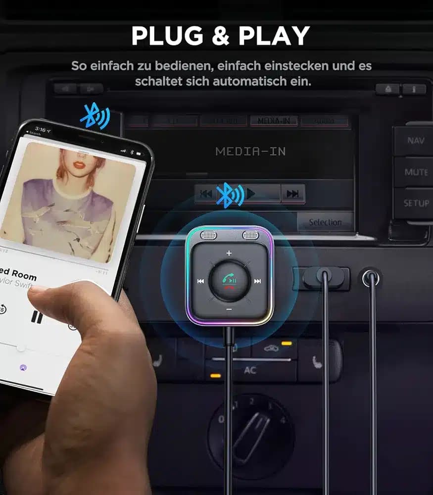 آداپتور بلوتوث جویروم JOYROOM مدل2025 _ تبدیل هر سیستم صوتی به یک پخش کننده هوشمند — تصویر ۳